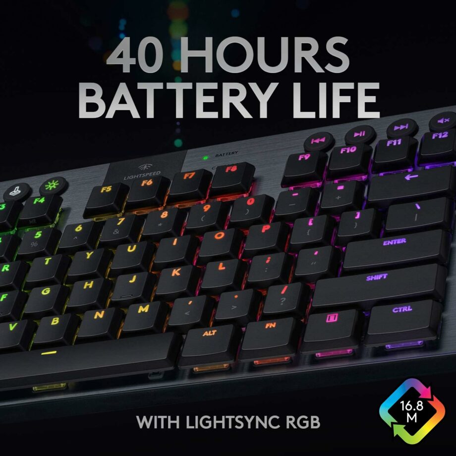 Logitech G915 TKL RGB Wireless Mechanical Gaming Keyboard (Tactile)