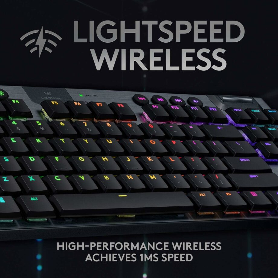 Logitech G915 TKL RGB Wireless Mechanical Gaming Keyboard (Tactile)
