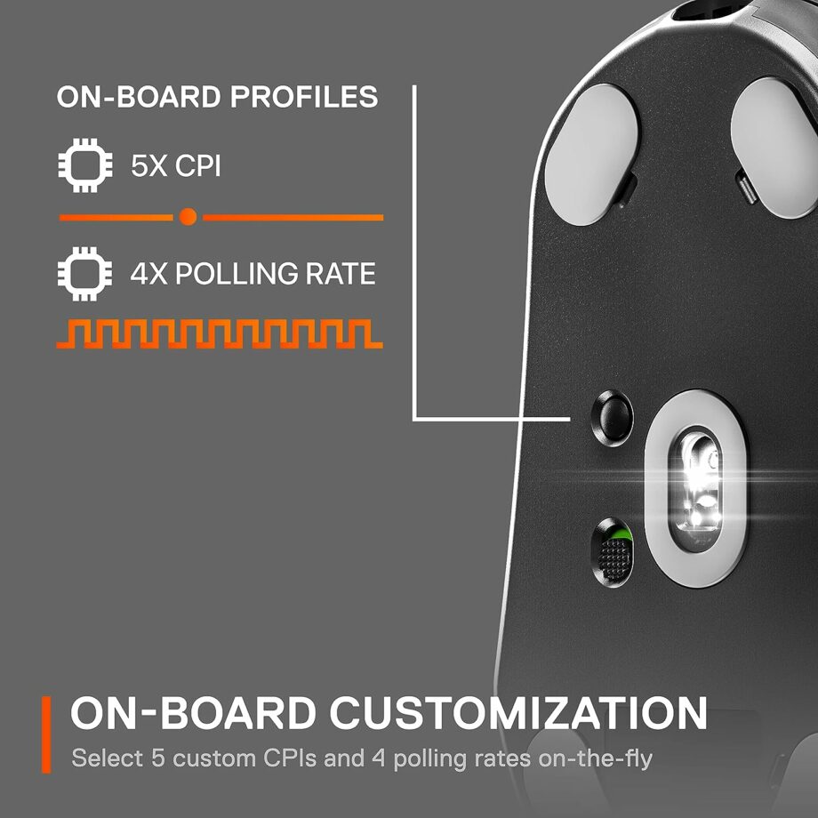SteelSeries Prime Wireless FPS TrueMove Air Gaming Mouse
