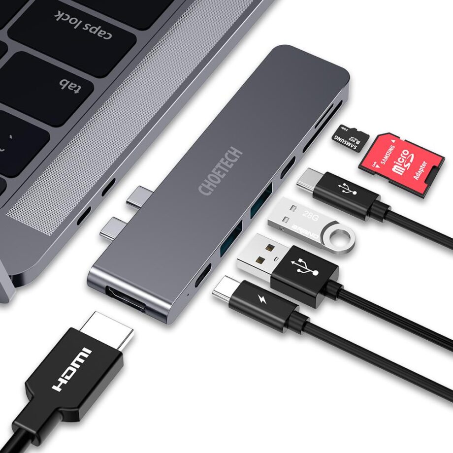 Choetech 7 In 1 USB Type C Hub For MacBook Pro