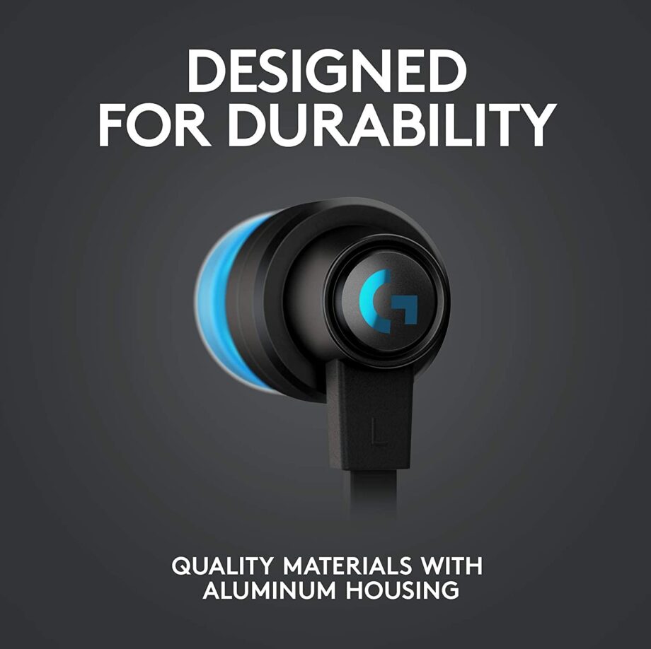 Logitech G333 Gaming Earphones With Mic - Black