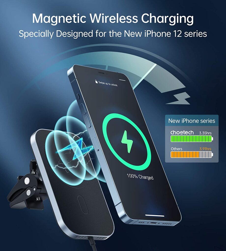 Choetech Magleap T200-F 15W Wireless Car Charger