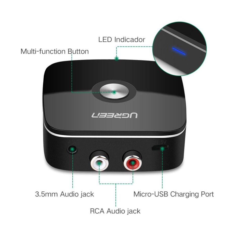 UGREEN Bluetooth 5.0 Audio RCA Receiver