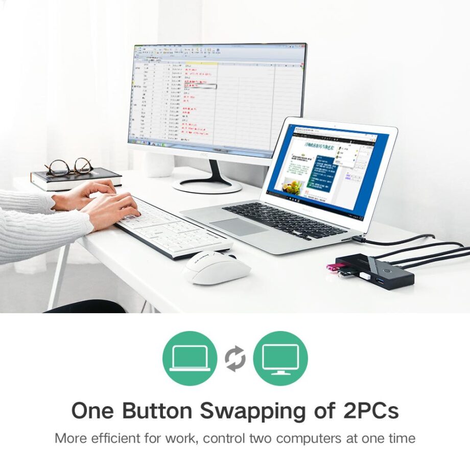 UGREEN 2 In 4 Out USB 3.0 Sharing Switch Box