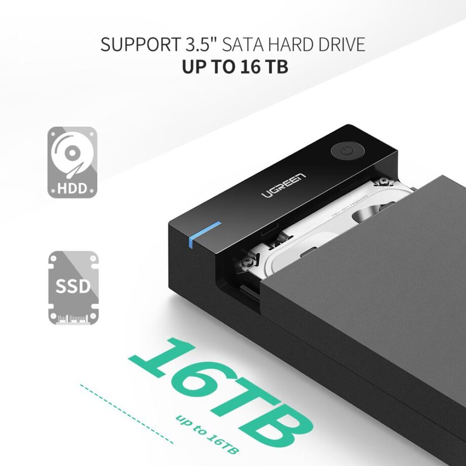 UGREEN 3.5" USB 3.0 Hard Drive Enclosure