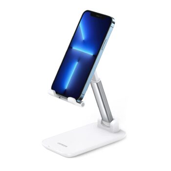 UGREEN Adjustable Desktop Cell Phone Stand - White