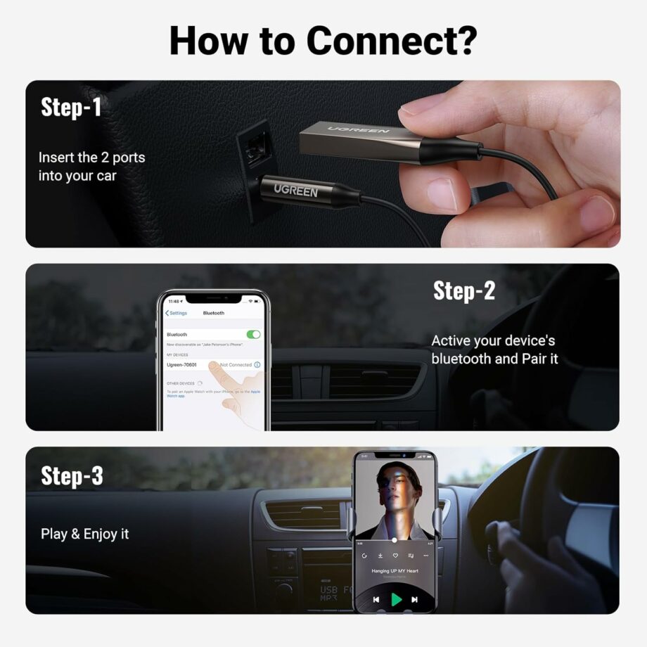 UGREEN CM309 Bluetooth 5.3 Receiver Adapter