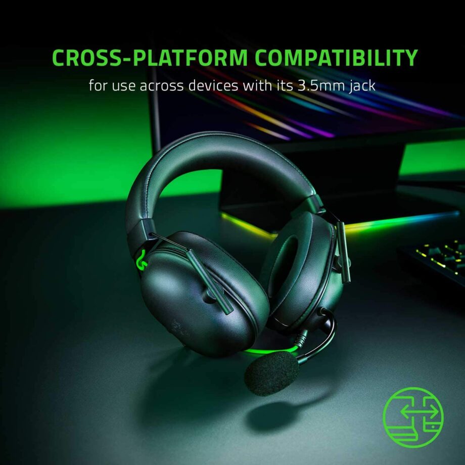 Razer BlackShark V2 X 7.1 Surround Sound Gaming Headset - Black