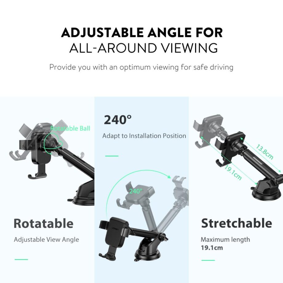 UGREEN Suction Cup Car Mount