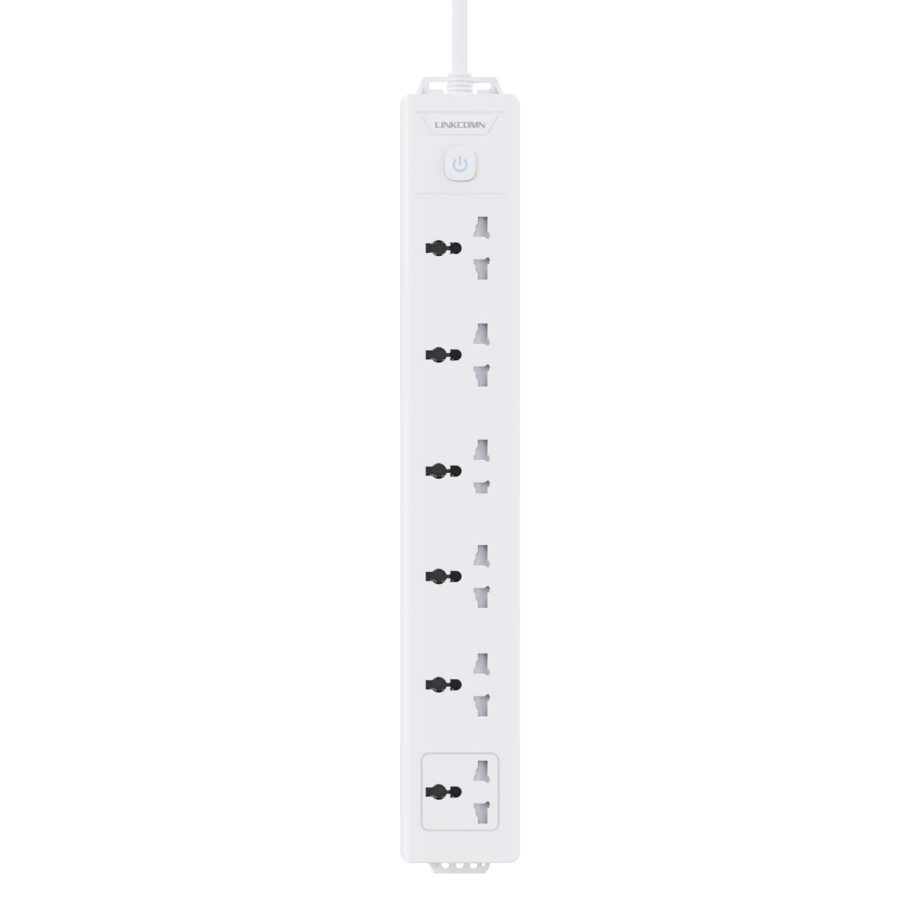 Linkcomn Power Strip 6-Sockets 3m-Power Cord – [LC-PS601]