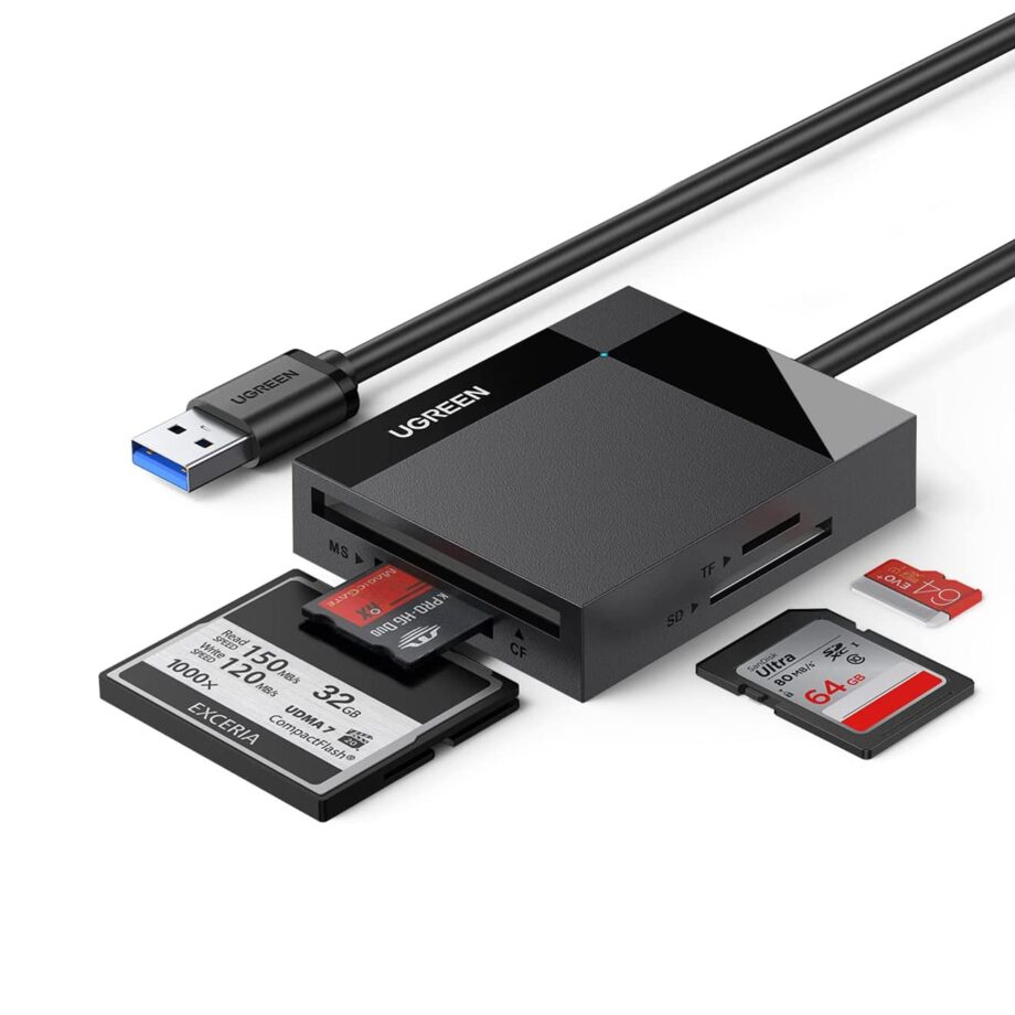 UGREEN 4-in-1 USB 3.0 SD/TF Card Reader