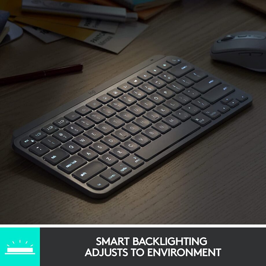 Logitech MX Keys Mini Wireless Illuminated Keyboard - Rose