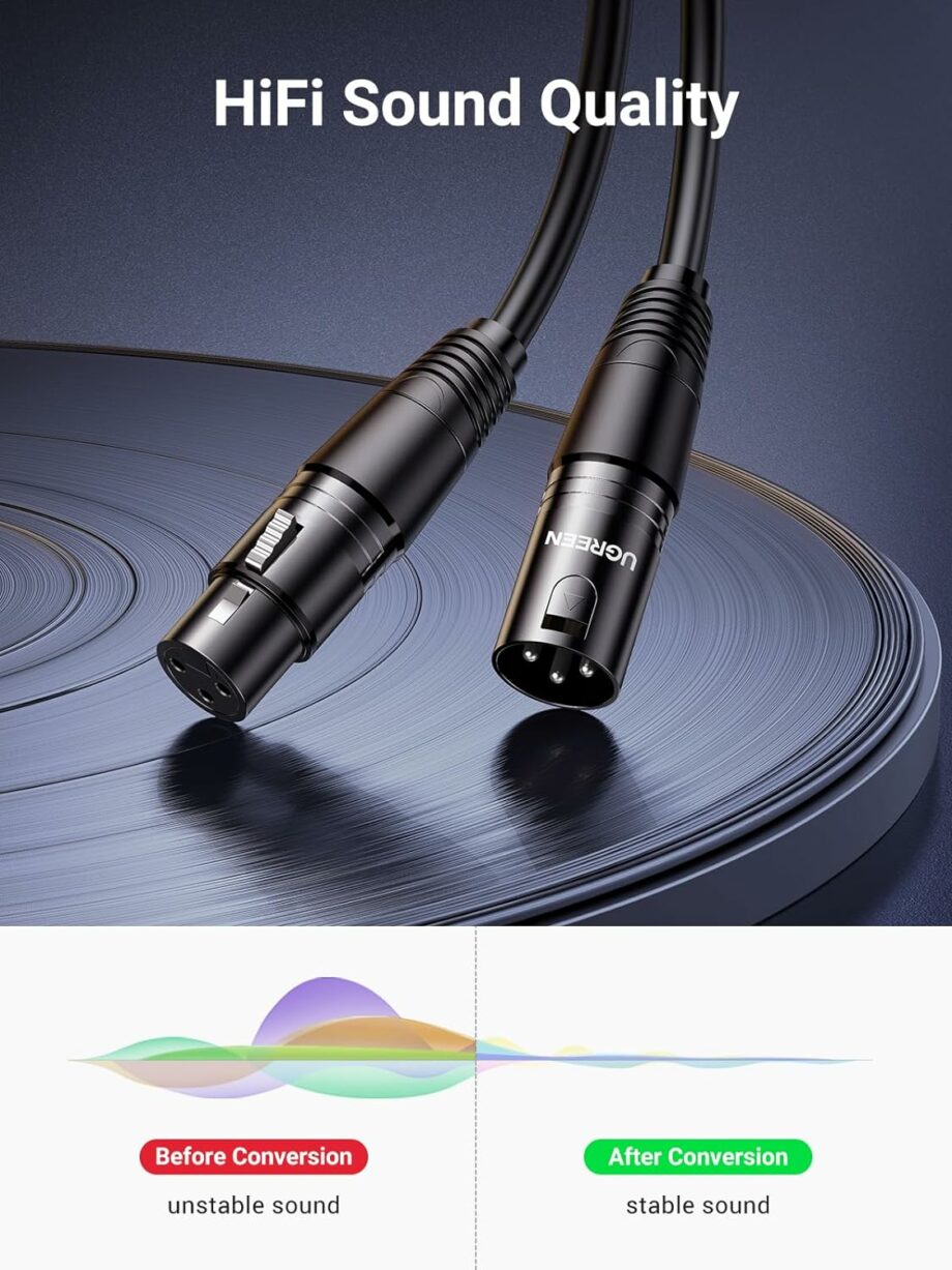UGREEN Microphone XLR Extension Cable - 10M