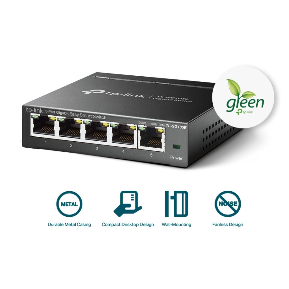 TP-Link 5-Port Gigabit Easy Smart Switch (TL-SG105E)