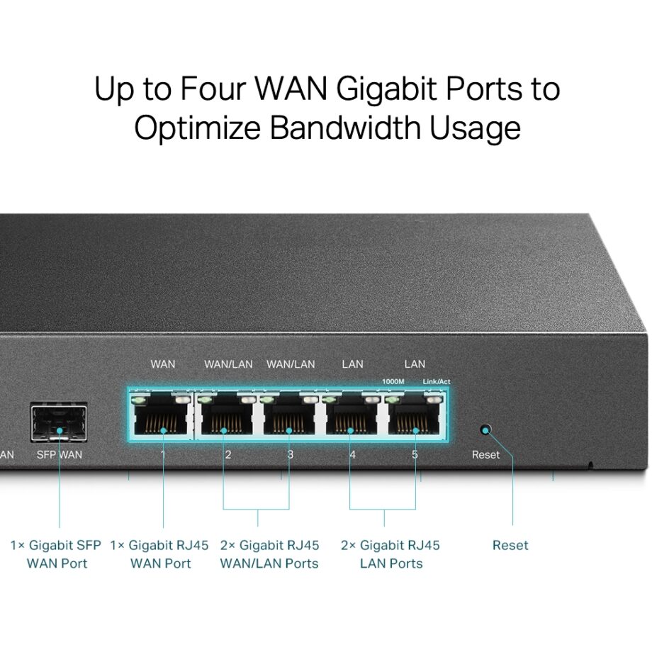 TP-Link SafeStream Gigabit Multi-WAN VPN Router (TL-ER7206)