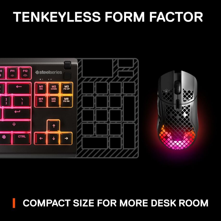 SteelSeries Apex 3 TKL RGB Gaming Keyboard