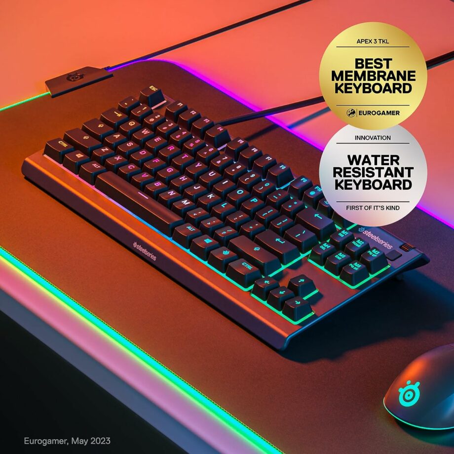 SteelSeries Apex 3 TKL RGB Gaming Keyboard
