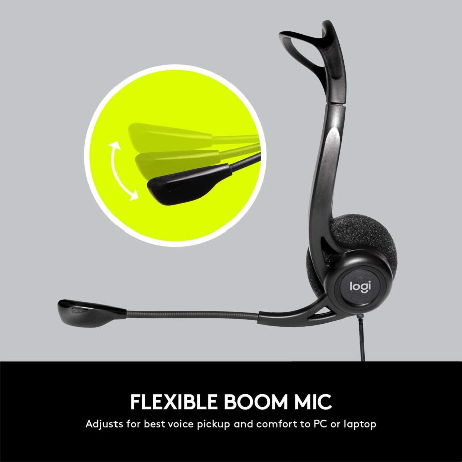 Logitech 960 USB Noise-cancelling w/ Mute Button Headset