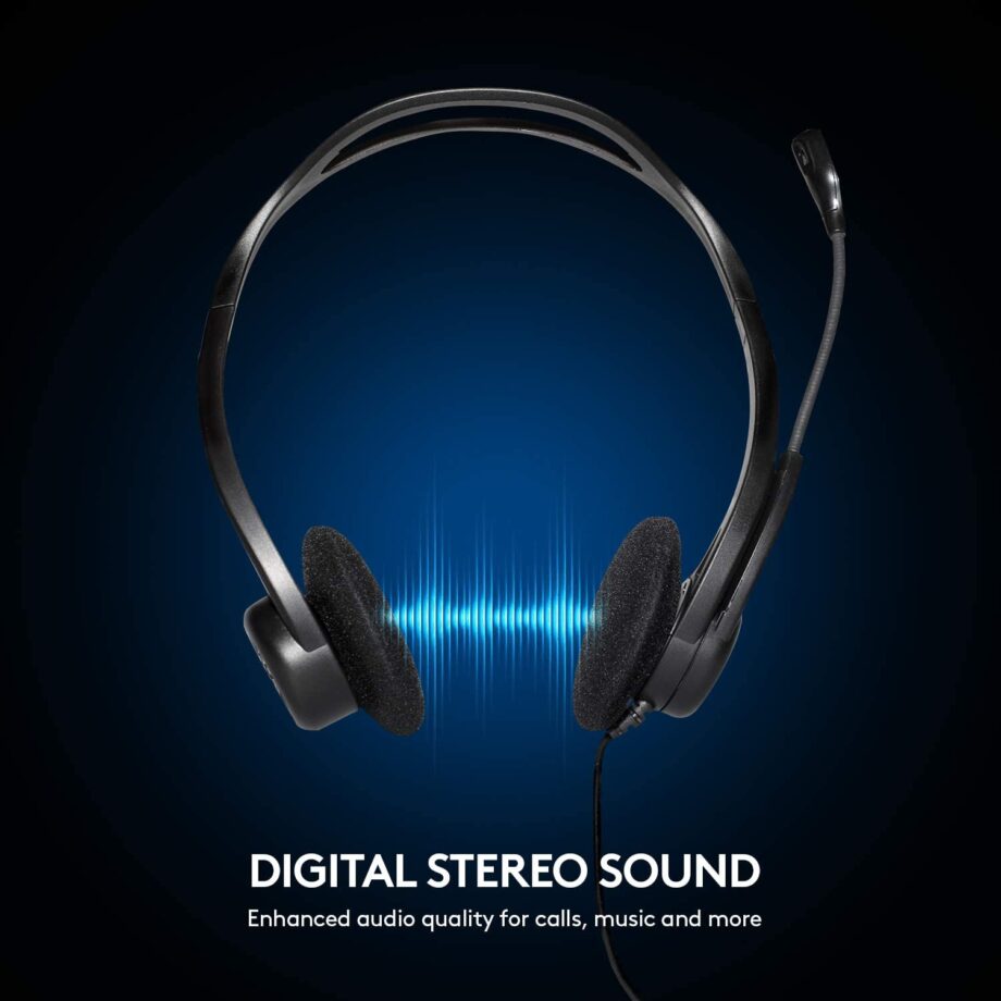 Logitech 960 USB Noise-cancelling w/ Mute Button Headset