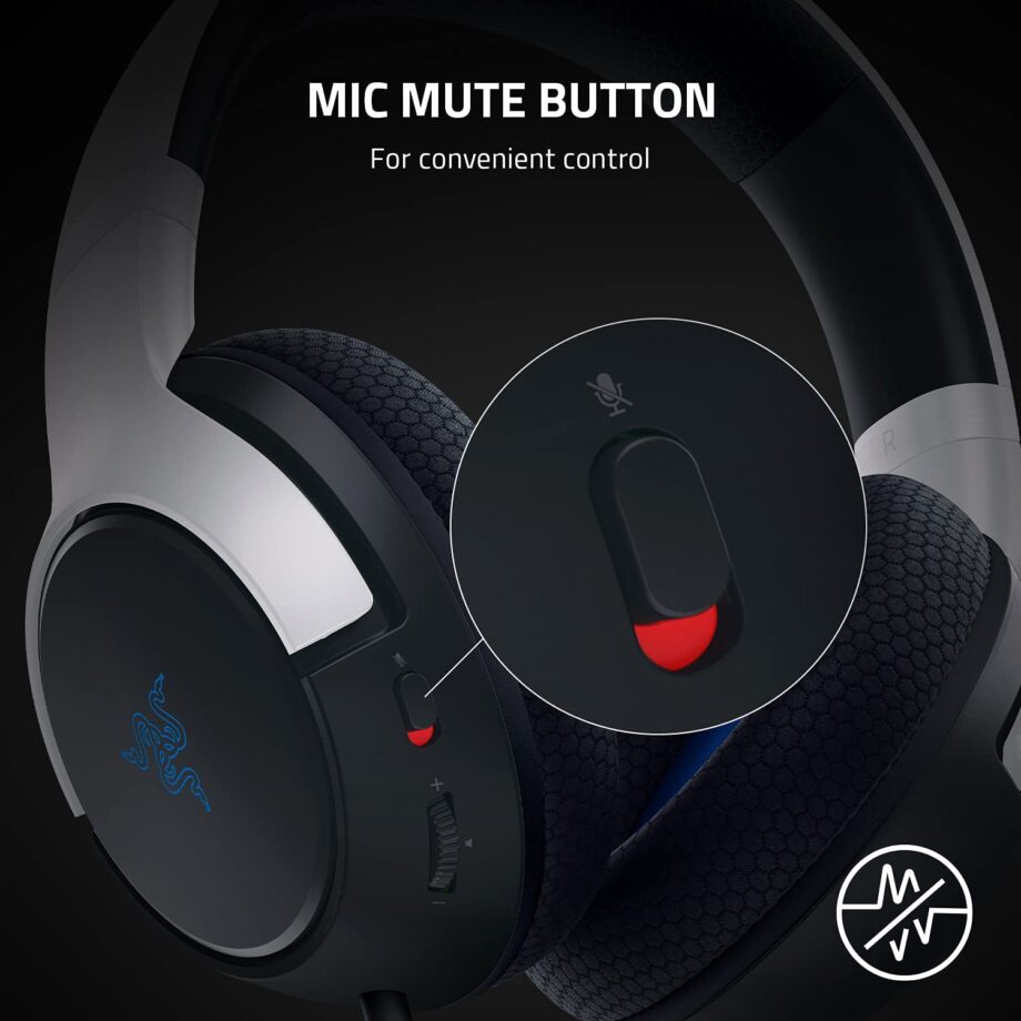 Razer Kaira X Wired Headset for PlayStation 5, PC, Mac & Mobile Devices - White