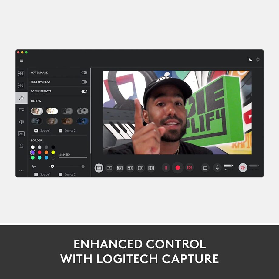 Logitech StreamCam Premium Webcam for Creators – Graphite