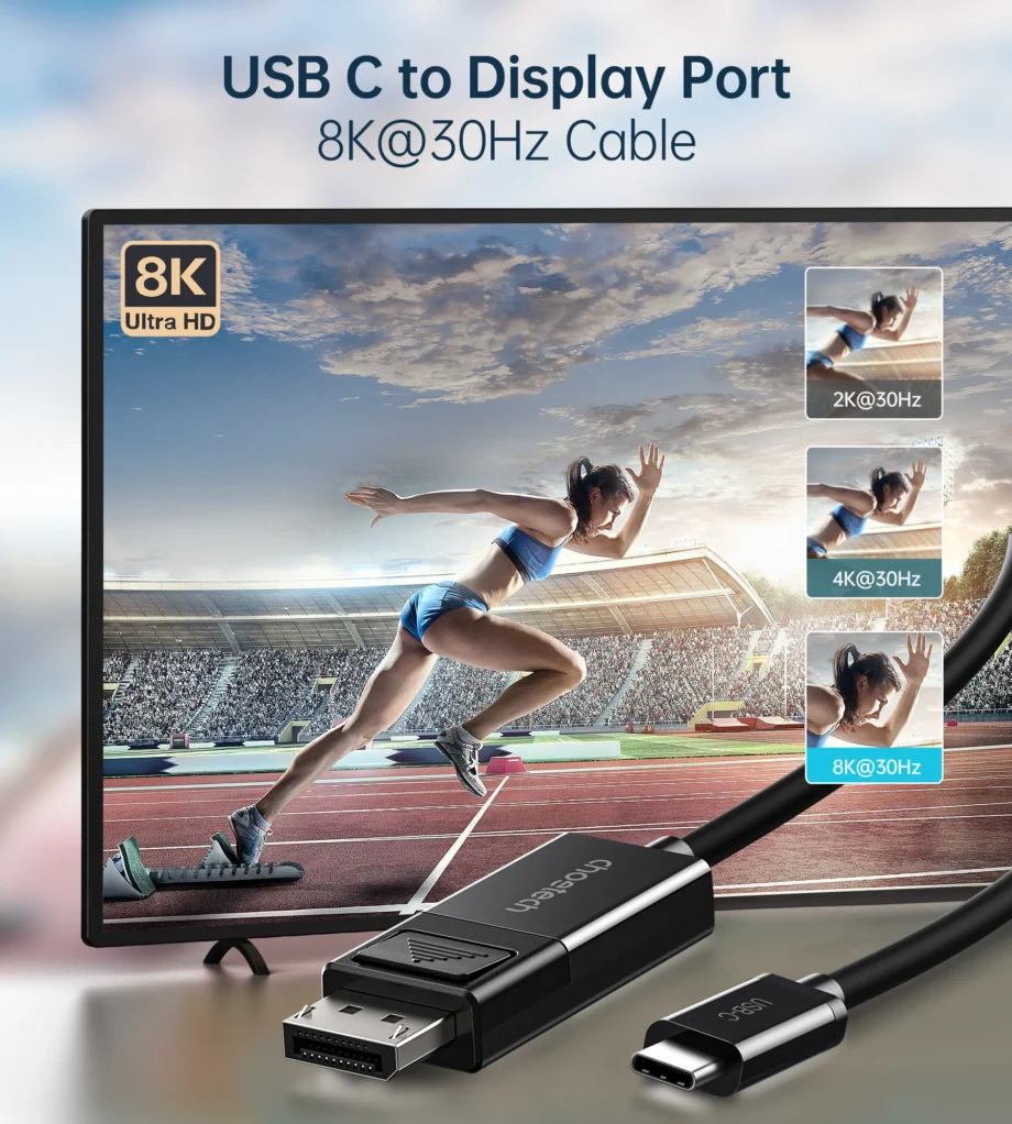 Choetech USB C To DisplayPort Cable(8K@30Hz) - 1.8M