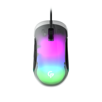 Porodo 8D RGB Crystal Shell 12800 DPI Gaming Mouse