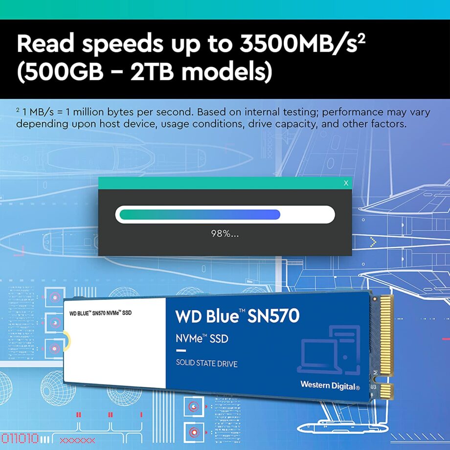 WD 500GB Blue SN570 NVMe SSD
