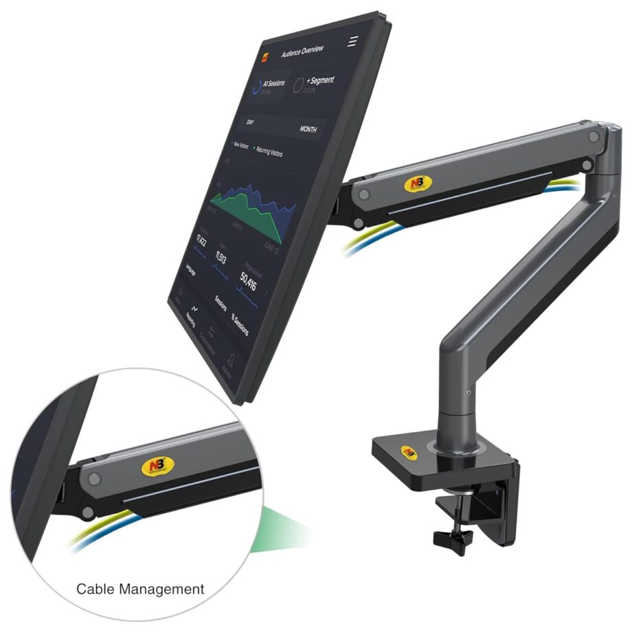 North Bayou G40 Monitor Arm with Gas Spring for 22-40'' Monitors