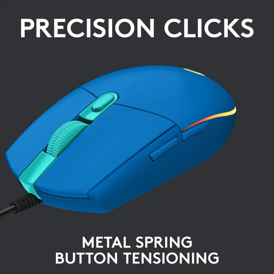 Logitech G203 Lightsync RGB 8,000DPI Gaming Mouse - Blue