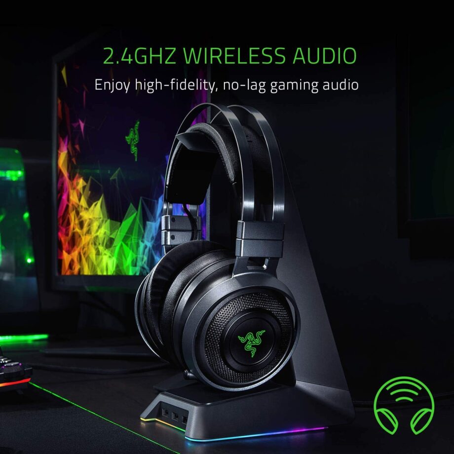 Razer Nari Ultimate Wireless 7.1 Surround Sound THX Audio Gaming Headset