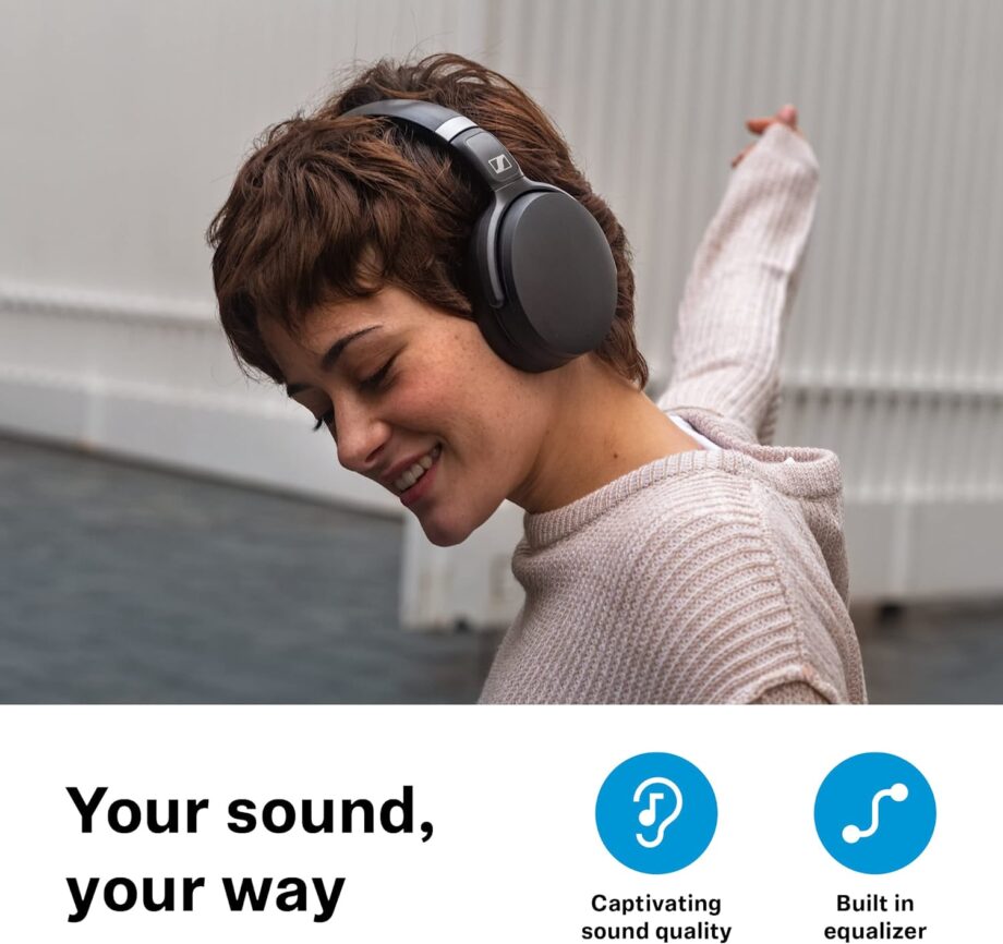 Sennheiser HD 450SE Active Noise Cancellation Wireless Over-Ear Headset - Black