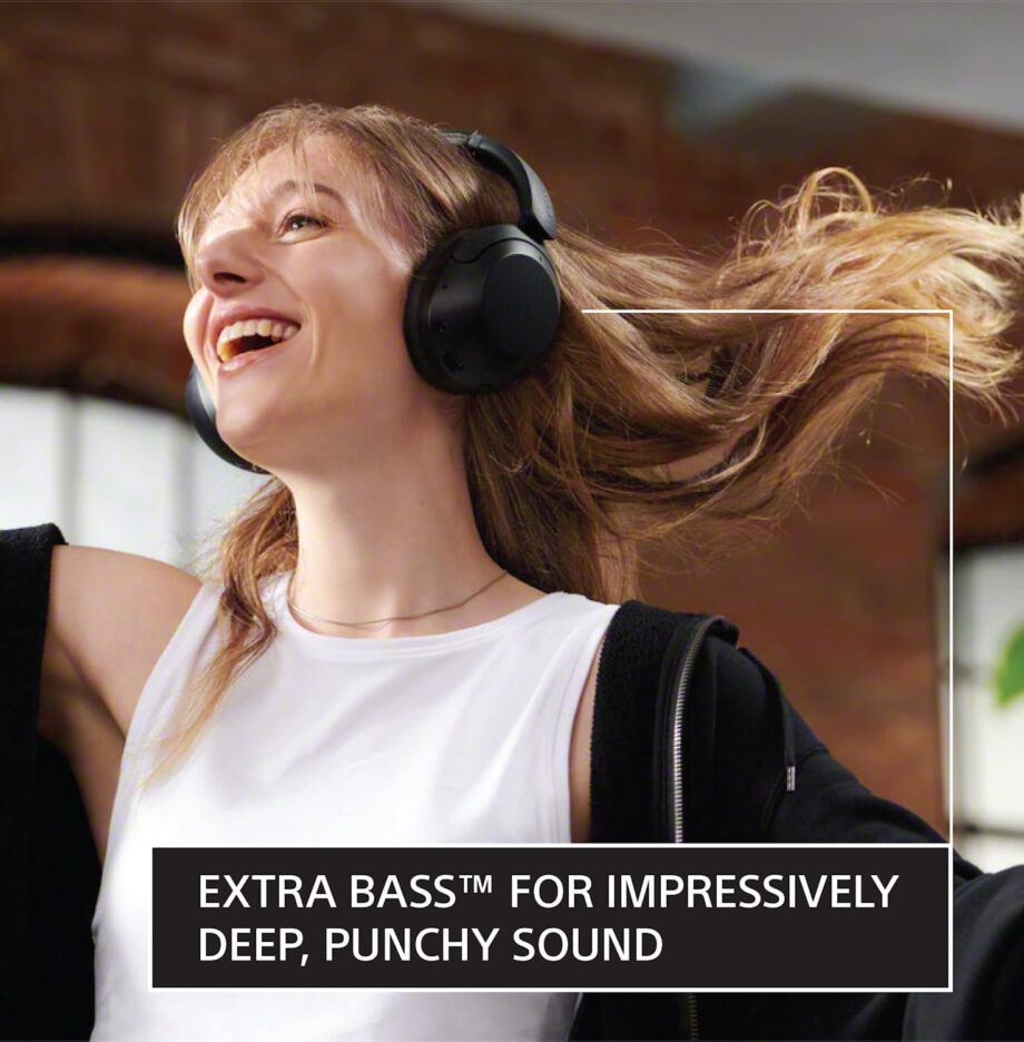 Sony WHXB910N Wireless Bluetooth Over-Ear Noise Cancelling Headset - Black