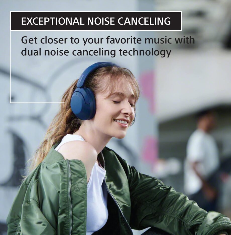 Sony WHXB910N Wireless Bluetooth Over-Ear Noise Cancelling Headset - Black