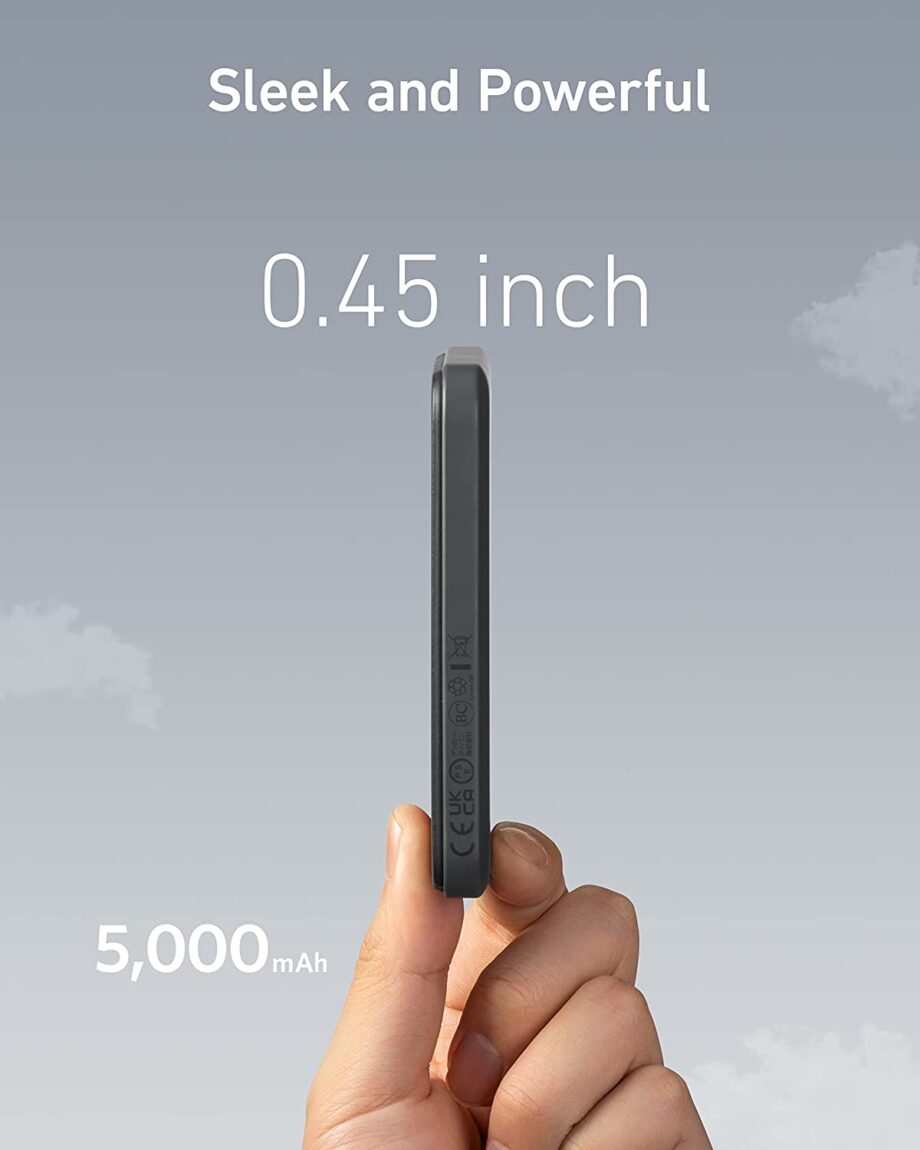 Anker 621 Slim Magnetic Battery (MagGo) - Black
