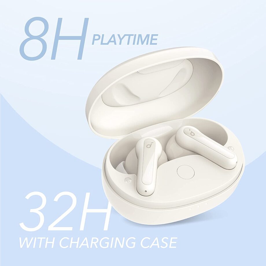 Anker Soundcore Life P2 Mini True Wireless Earbuds - Oat White