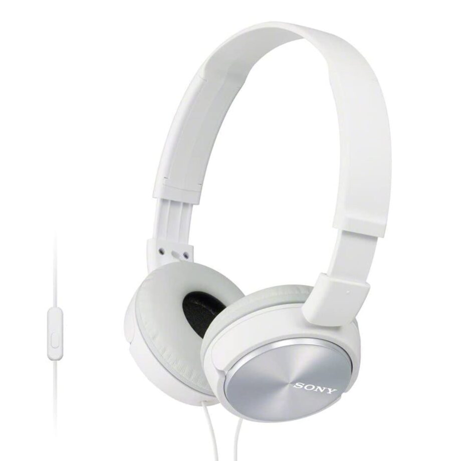 Sony ZX310AP On-Ear Headphones with Mic - White