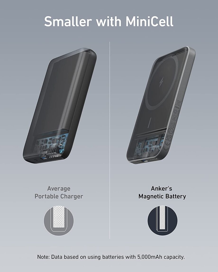 Anker 621 Slim Magnetic Battery (MagGo) - Black