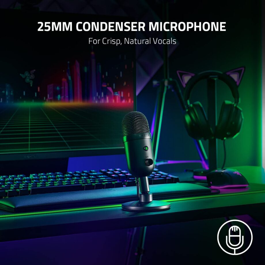 Razer Seiren V2 X USB Streaming Microphone - Black