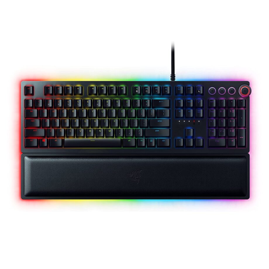 Razer Huntsman Elite Chroma RGB Lighting Gaming Keyboard - Purple Switch