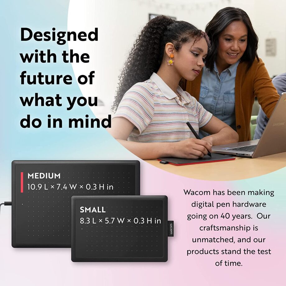 One by Wacom Small Graphics Drawing Tablet (‎CTL-472)