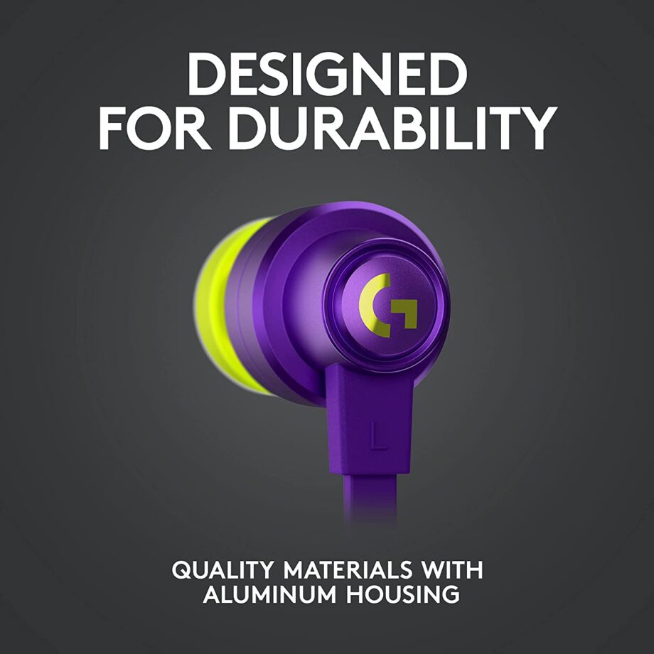 Logitech G333 Gaming Earphones With Mic - Purple