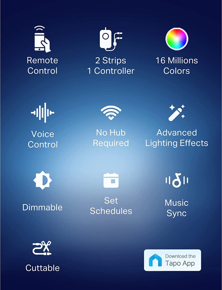 TP-Link Tapo L900-20 RGB Smart Wi-Fi Light Strip - 20M