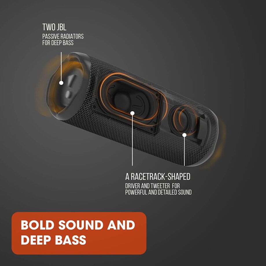 JBL Flip 6 Waterproof Portable Bluetooth Speaker - Black