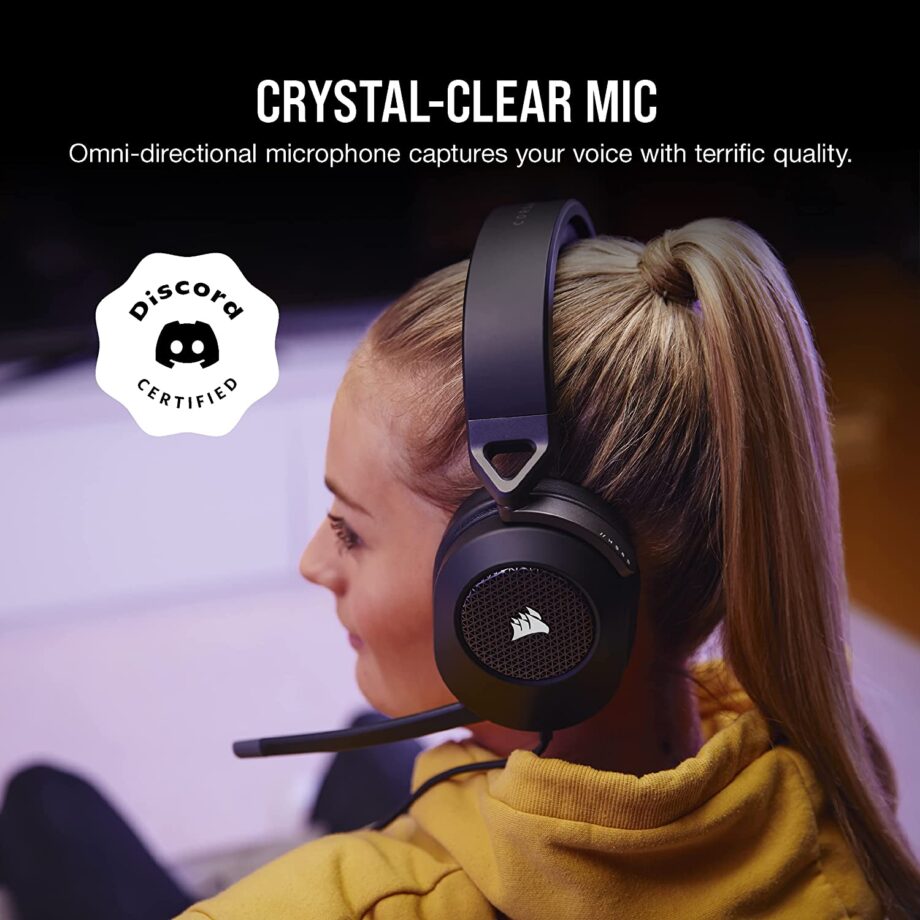 Corsair HS65 Dolby Audio 7.1 Surround Sound Gaming Headset - Carbon