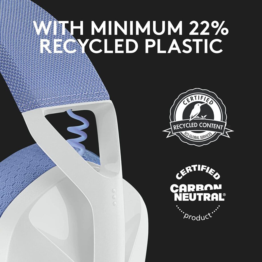Logitech G435 LIGHTSPEED and Bluetooth Wireless Gaming Headset - White