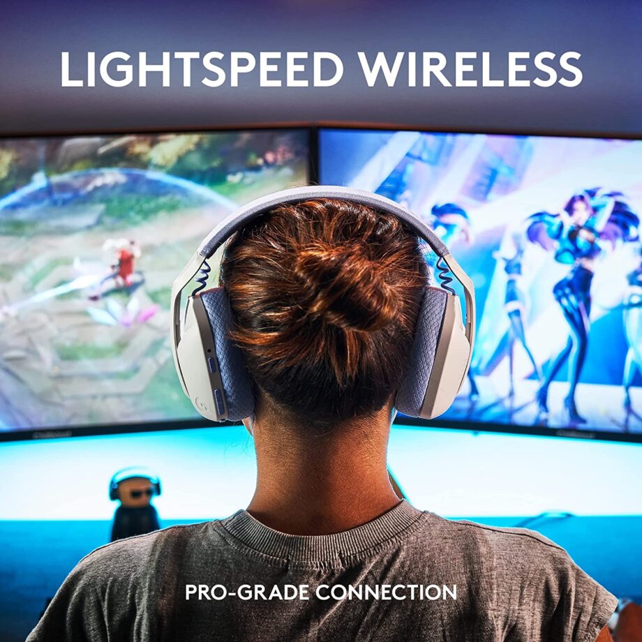 Logitech G435 LIGHTSPEED and Bluetooth Wireless Gaming Headset - White