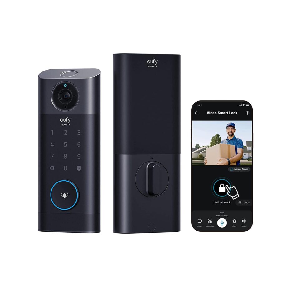 Anker Eufy S330 3-in-1 2K Camera+Doorbell+Fingerprint Keyless Entry Door Lock