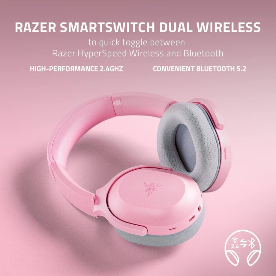 Razer Barracuda Wireless Multi-Platform Gaming Headset - Quartz Pink