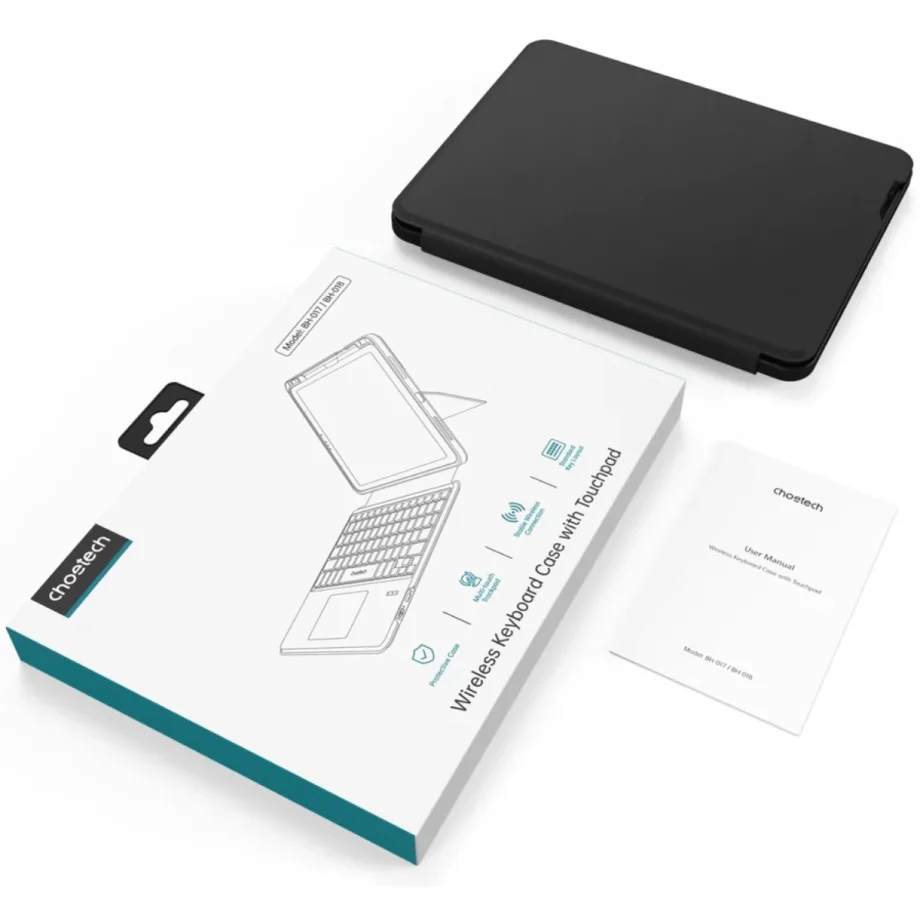 Choetech Wireless Keyboard and Touchpad For IPad 10.9/11" - Arabic / English Layout